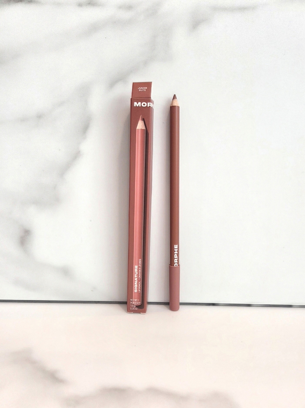 Morphe Signature Lip Pencil In Junior Suite (Warm Rose Nude) 1.5g - NEW IN BOX